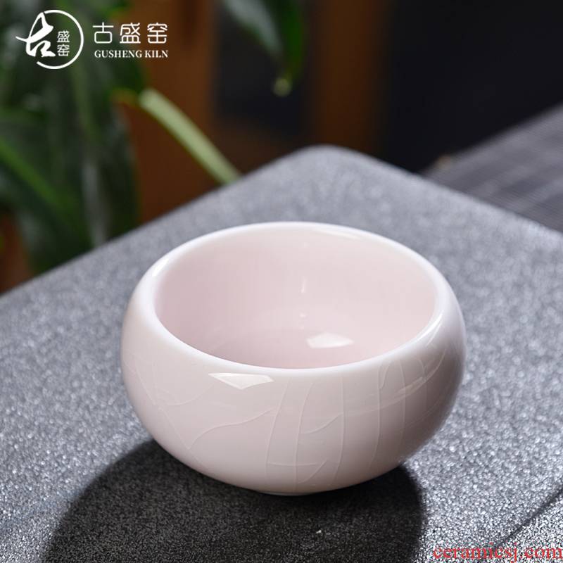 The ancient tea sheng up up ceramic cups, built lamp cup master cup single CPU kung fu tea bowl tea light cup