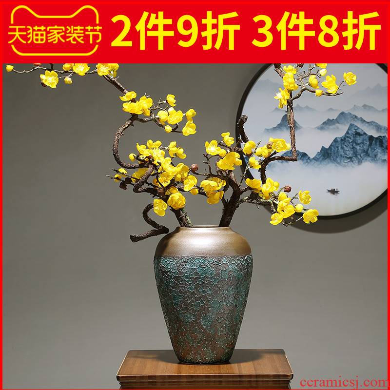 Jingdezhen I and contracted table light and decoration flower arranging ceramic flower implement vase in the sitting room porch dried flower adornment furnishing articles