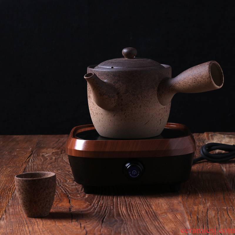 Kung fu tea kettle crude some ceramic porcelain clay POTS to boil the teapot side put the POTS, large capacity electric POTS TaoLu tea stove charcoal stove