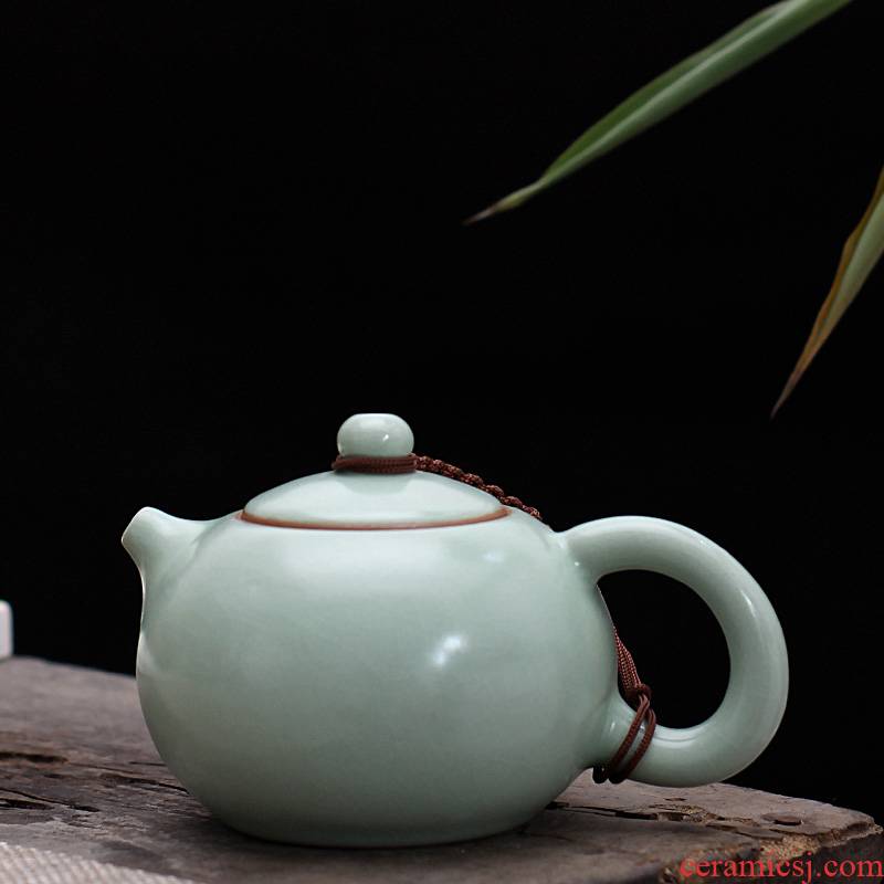 Your up ceramic piece of azure teapot to leave but for the family with a single pot of Your porcelain kung fu tea tea restoring ancient ways, xi shi pot