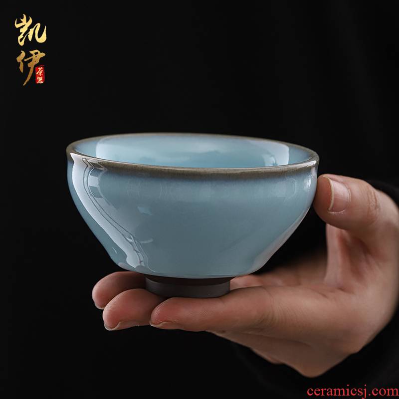 Patrick ho chi - ping master hand your up for a disk can raise zen cup your porcelain single glass ceramic individual sample tea cup bowl