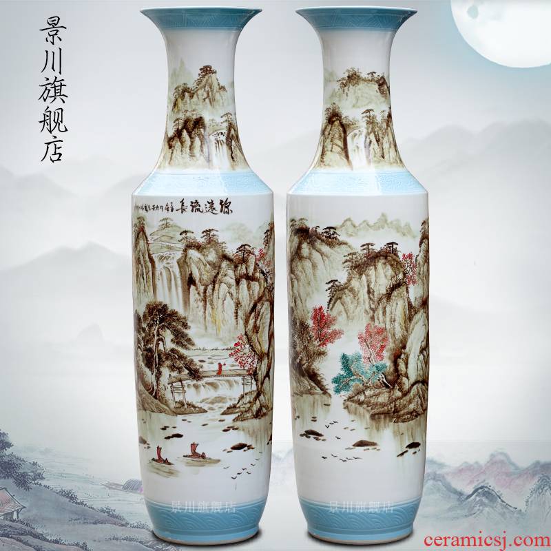Hand - made has a long history of large vases, jingdezhen ceramics home sitting room place hotel decoration