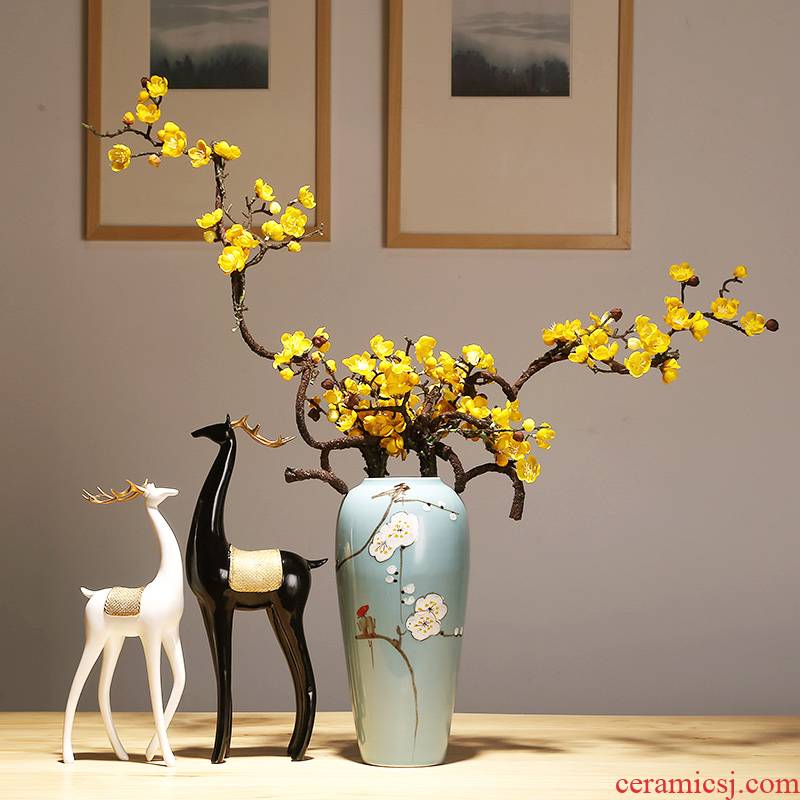 Jingdezhen ceramics vase vase Chinese style is I sitting room manual creative mesa place flower vase suits for