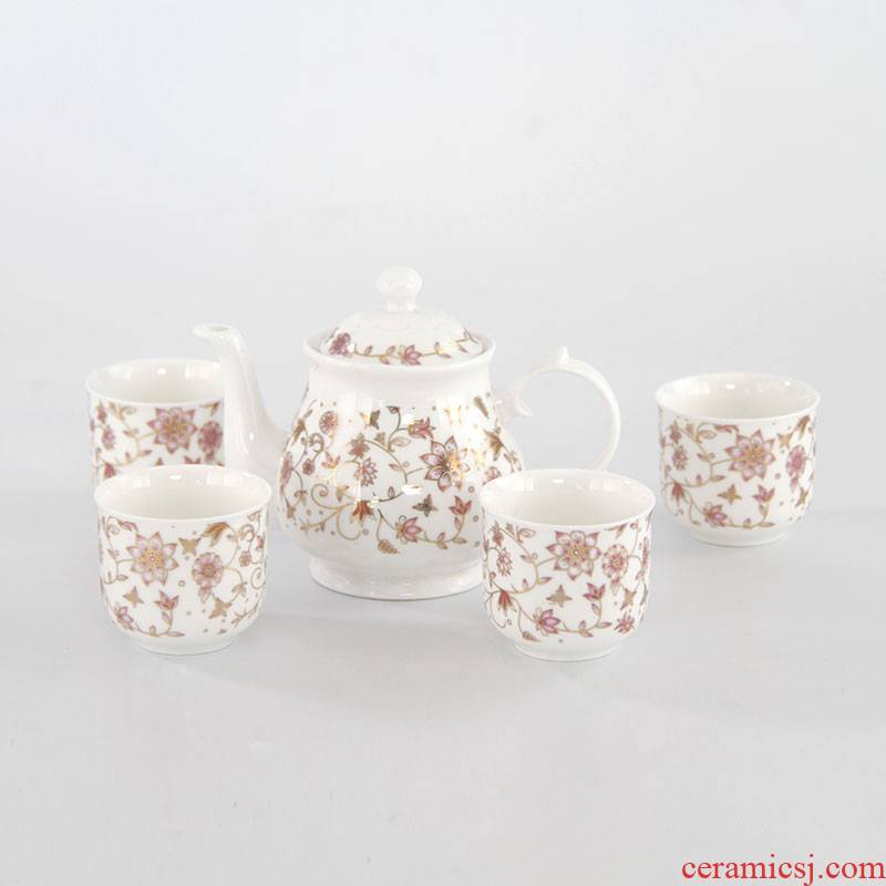 Jingdezhen ceramic coffee set suit HELLOKT tableware porcelain coffee cup coffee pot set the teapot