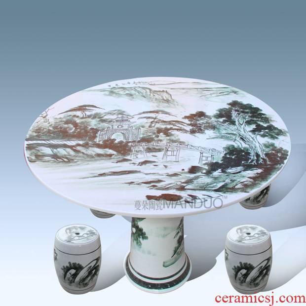 Jingdezhen porcelain ceramic table table decoration supplies ceramic who balcony ceramic villa garden