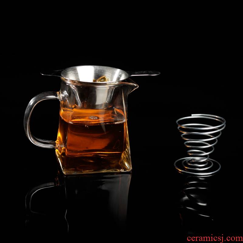 Together in hot scene) male cup mesh filter kung fu tea tea filter good stainless steel frame accessories porcelain