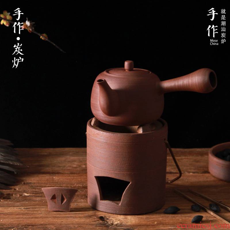 Boil tea ware charcoal stove red mud kung fu tea stove girder cooking kettle glass teapot tea thick clay POTS'm carbon furnace