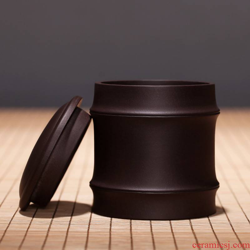 Shadow enjoy violet arenaceous caddy fixings bamboo piece of pu 'er wake receives the manual green tea tieguanyin seal POTS HSMP tea urn the bucket