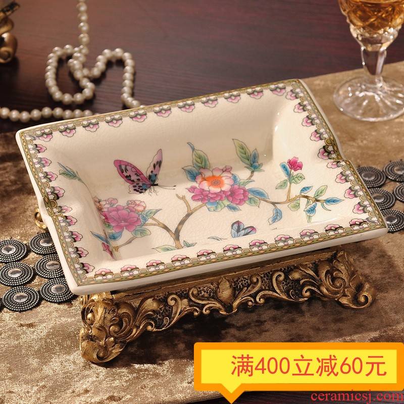 Europe type restoring ancient ways with the ashtray large move ceramic creative trend of multi - functional office sitting room dining - room