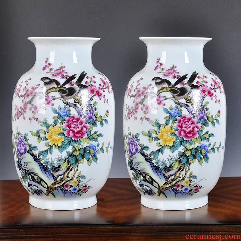 Creative lucky bamboo vase is placed in the sitting room number wine flower arranging restoring ancient ways is rich ancient frame ceramics handicraft ornament