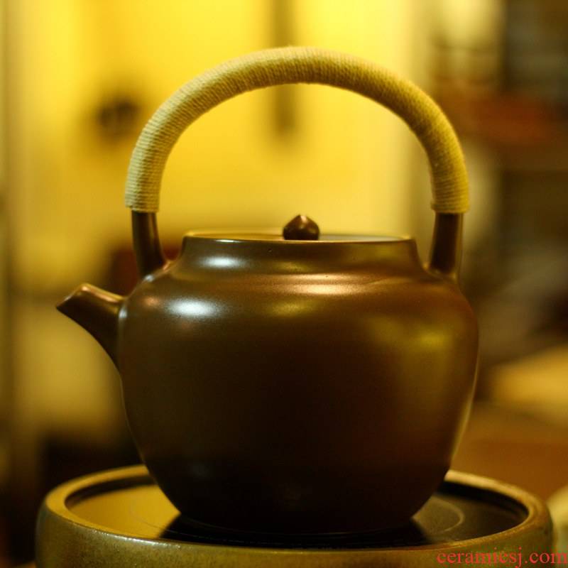 Also the purple clay teapot cooked pot boil a kettle curing pot kettle girder Diao chaoshan sand pot