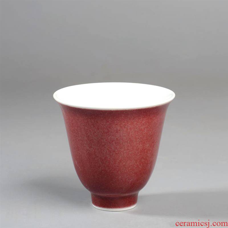 Jingdezhen ceramic glaze offering high red ji fragrance - smelling CPU master glass of kung fu tea cups
