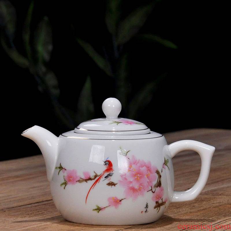400 ml high temperature ceramic teapot with stainless steel filter kung fu tea set of blue and white porcelain teapot household single pot