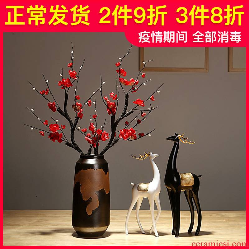 Jingdezhen ceramics vase new Chinese I sitting room porch dry flower arranging flowers adornment bedroom home furnishing articles