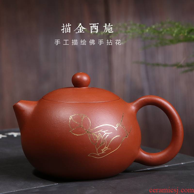 Yixing undressed ore it all pure hand see hand - made xi shi zhu clay pot pot of kung fu tea tea kettle