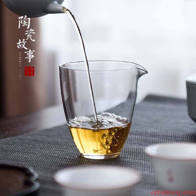Ceramic fair story Japanese green tea points tea cup glass thickening heat) suit and a cup of tea accessories