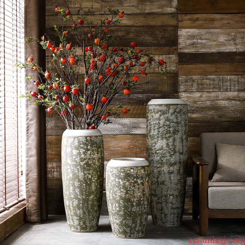 Restoring ancient ways do old ceramic vase landed furnishing articles thick large flower pot sitting room garden decoration flower pot cylinder