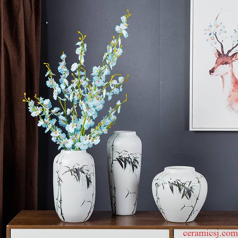 I and contracted household act the role ofing is tasted flower arranging ceramic vase decoration decoration of Chinese style living room TV cabinet table furnishing articles