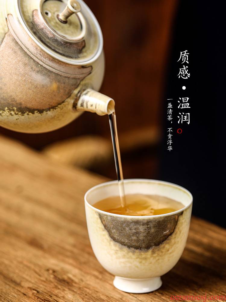 Kung fu noggin jingdezhen ceramic cup sample tea cup master cup "women 's singles a pure manual fragrance - smelling cup a cup of tea