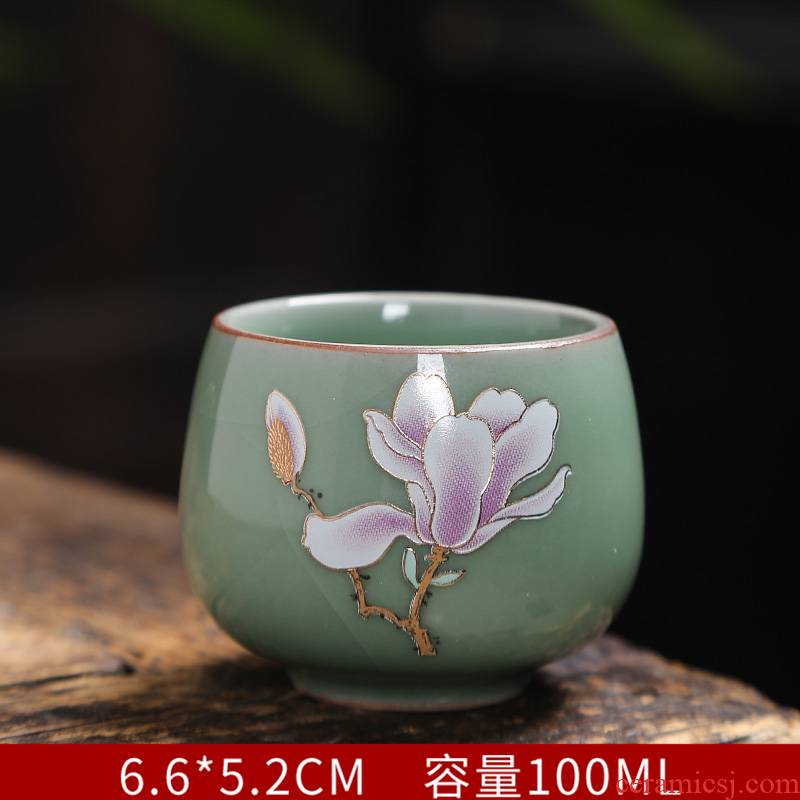 Sterling silver cup edible silver cups ceramic sample tea cup kung fu tea cup coppering. As plated silver cup master CPU