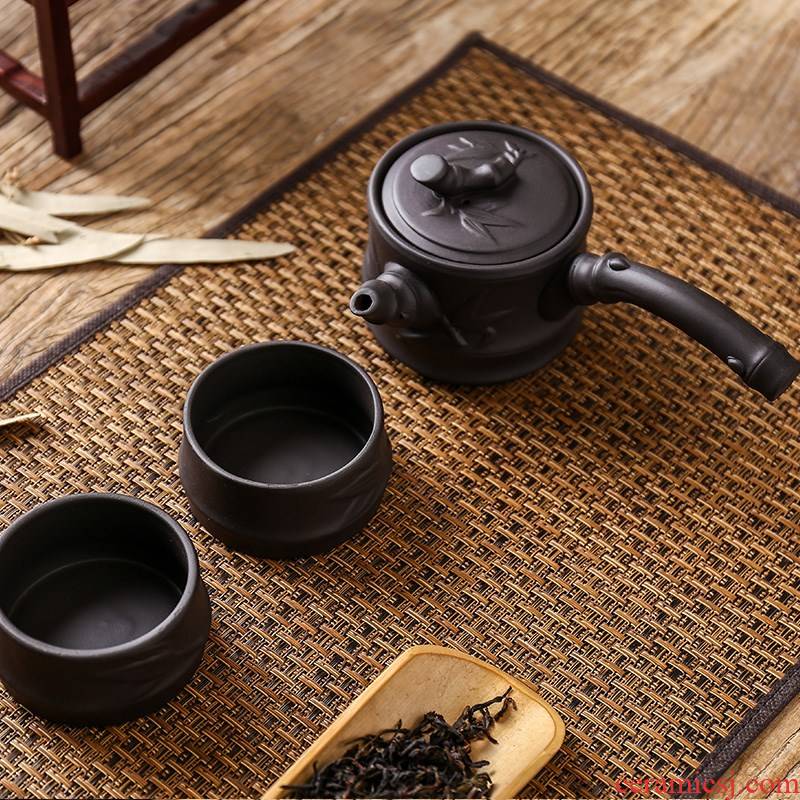 Ceramic kung fu tea set crack cup single it portable travel office home teapot your up jingdezhen
