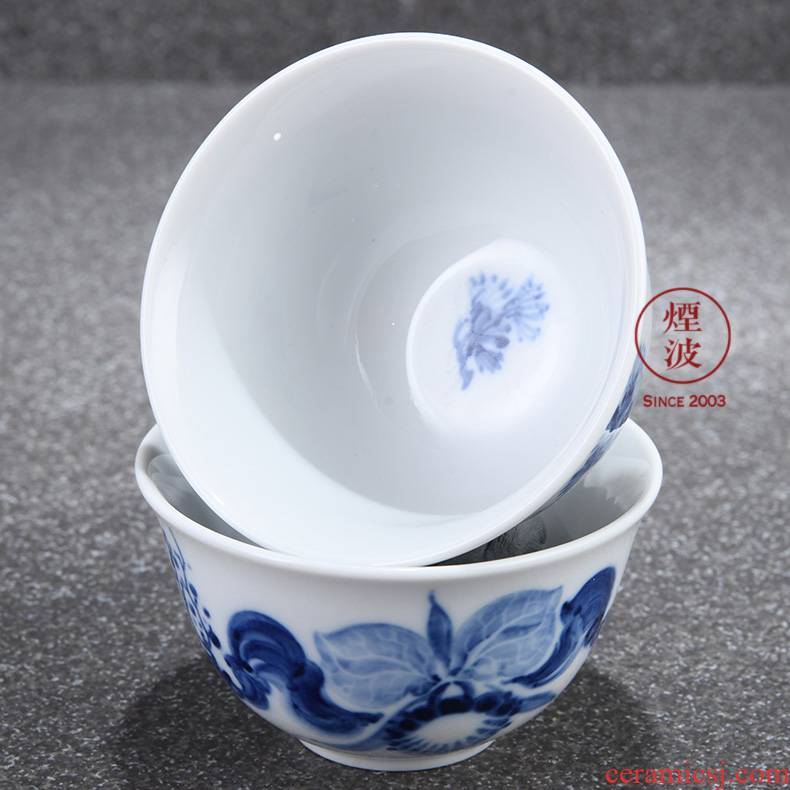 Germany MEISSEN mason mason meisen porcelain blue onion series blue orchid Chinese tea cups