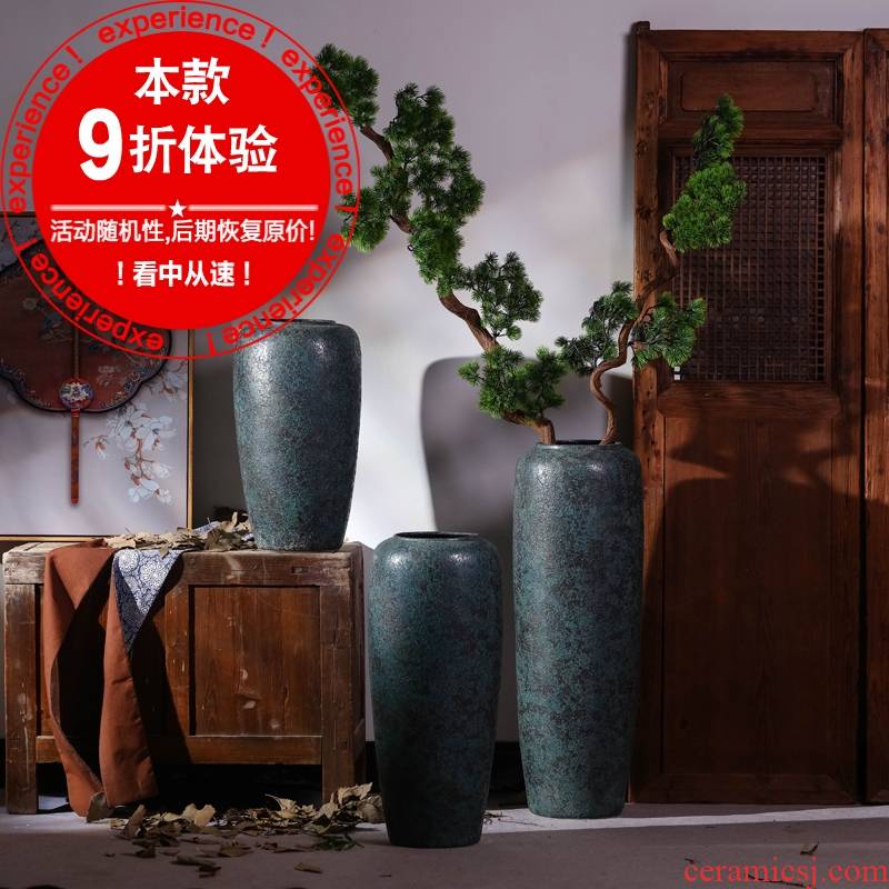 Jingdezhen Chinese style restoring ancient ways large vases, dried flower decorations ceramics furnishing articles sitting room TV ark landed flower arrangement