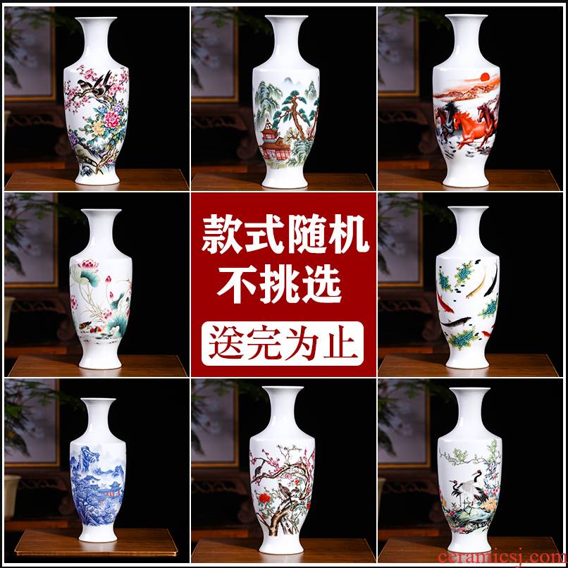 Goody bag mesa of jingdezhen ceramics vase wine ark and TV ark, sitting room adornment handicraft furnishing articles