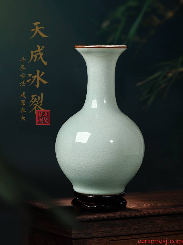 Jingdezhen ceramics antique vase is placed in the sitting room TV ark, porch decoration of Chinese style household porcelain arranging flowers