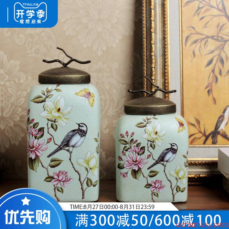 American TV ark, rural idyll ceramic home furnishing articles, the sitting room porch example room soft outfit decoration storage tank