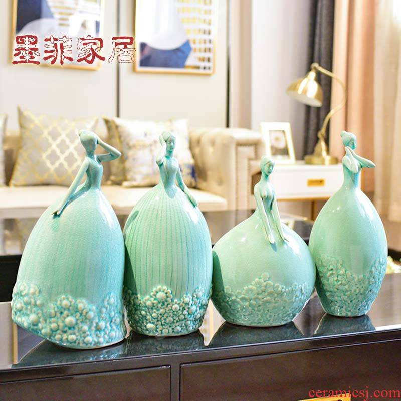 Modern girls heart ceramic furnishing articles household creative web celebrity room sitting room decorate a wedding gift decoration decoration