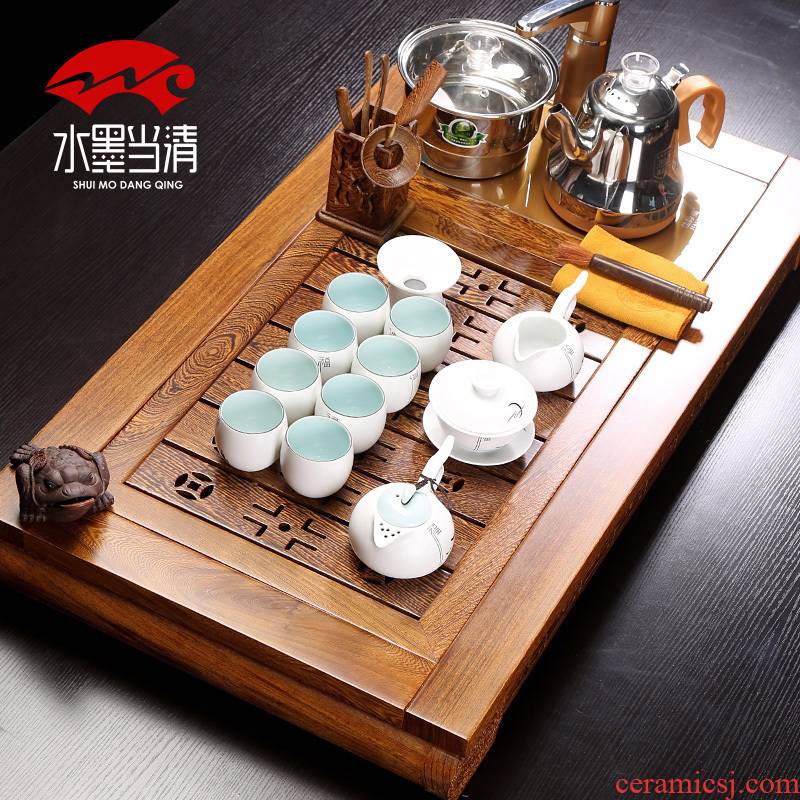 Kung fu tea cup ceramic tea machine of Chinese style restoring ancient ways tea set, tea art office four household contracted
