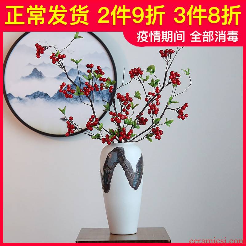 Jingdezhen ceramic vases, I and contracted sitting room light key-2 luxury furnishing articles furnishing articles dried flower adornment TV ark, study the porcelain