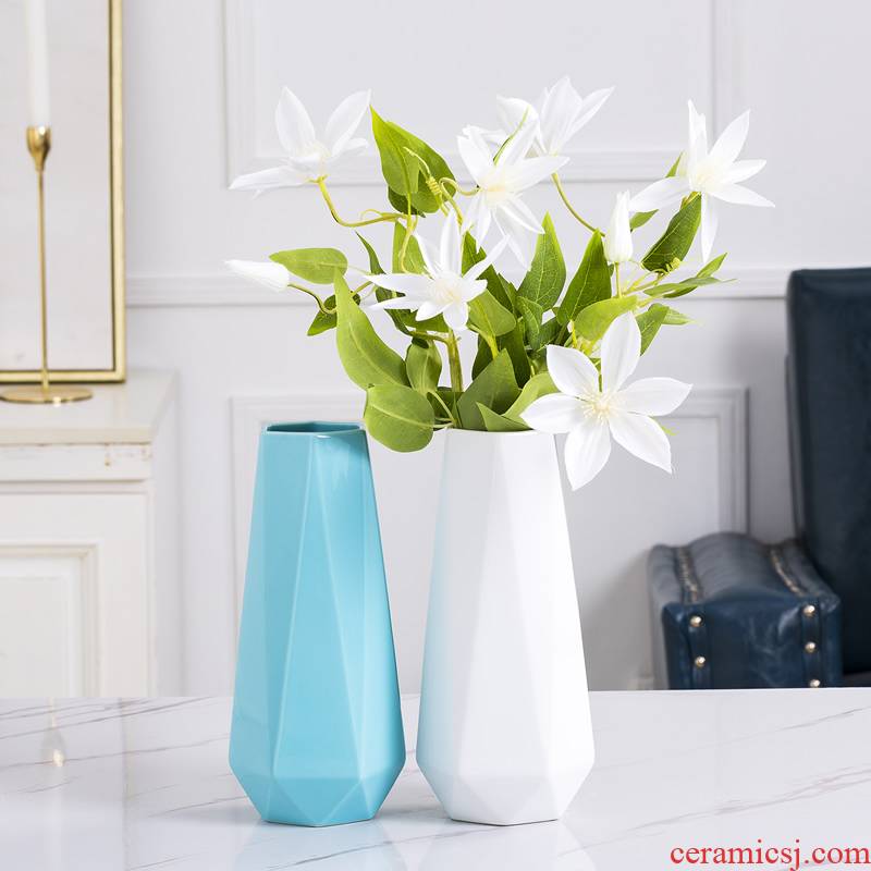 Ceramic vase furnishing articles the Nordic idea contracted sitting room ins dry flower adornment style table flower arranging water raise flowers
