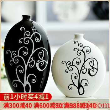 002 jingdezhen ceramic crafts modern fashionable household decoration European rural silent vases, flower receptacle