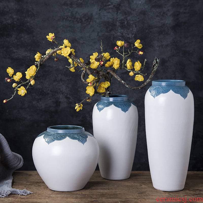 Vase furnishing articles dried flowers decorate the sitting room the Vase flower arranging small porcelain of jingdezhen ceramic POTS landing table northern Europe