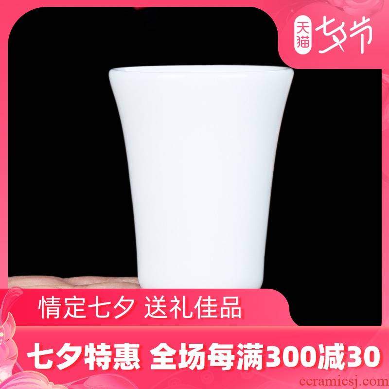 Jade master artisan fairy Xu Fukun dehua porcelain ceramic masters cup single sample tea cup cup manual household kung fu tea cups