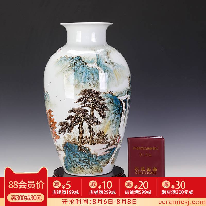 Hand - made 50 cm jingdezhen vase sitting room adornment furnishing articles on both sides of the classical Chinese television large Chinese ceramics