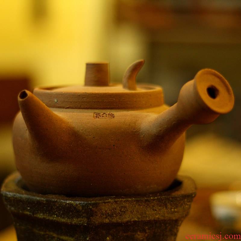 Also the purple sand pottery kung fu tea kettle Diao coarse pottery firewood chaoshan kunfu tea ancient TaoYang girder pot pot