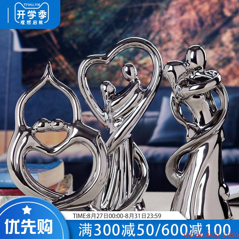 I and contracted household act the role ofing is tasted furnishing articles ceramic decoration practical figure sitting room decoration wedding gift