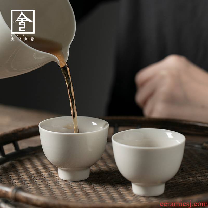 The Self - "appropriate physical plant ash Japanese kung fu master of jingdezhen ceramic cups cup cup sample tea cup but small tea cups