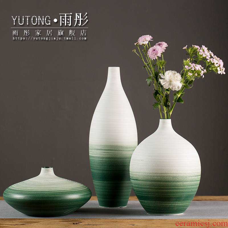 Ceramic vase contracted household act the role ofing is tasted furnishing articles furnishing articles sitting room lucky bamboo dried flowers flower arrangement table accessories ceramics