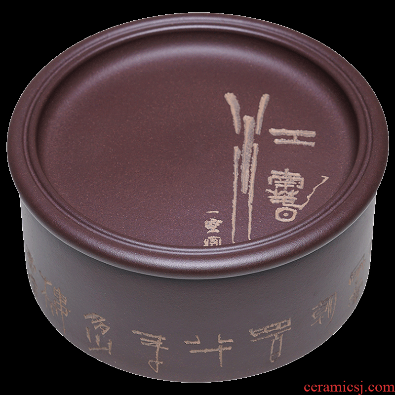 Shadow at yixing purple sand tea pot Wu Jianli undressed ore purple mud carved by hand draw pu - erh tea POTS sealed as cans of ZY