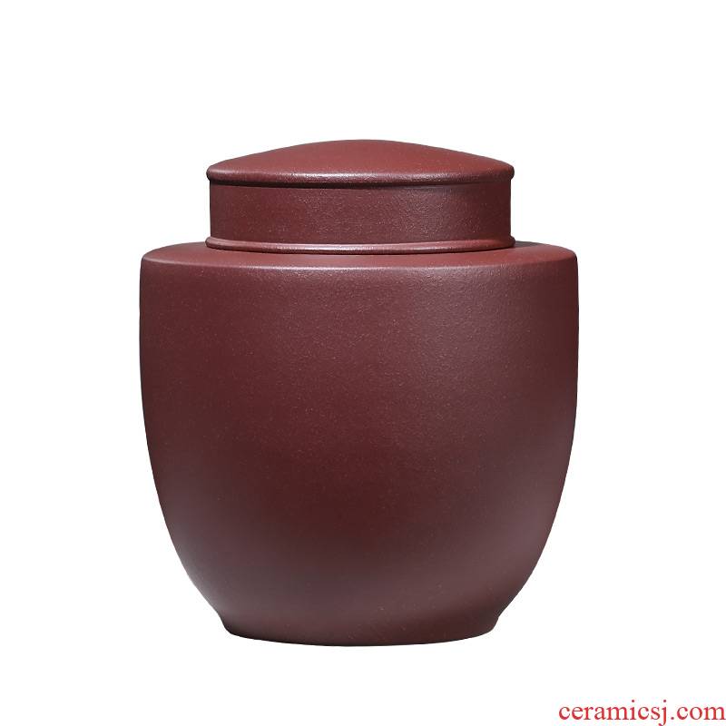 Shadow at yixing purple sand tea pot large loading manual sealing 1 catty wake tea ricer box cylinder HSMP