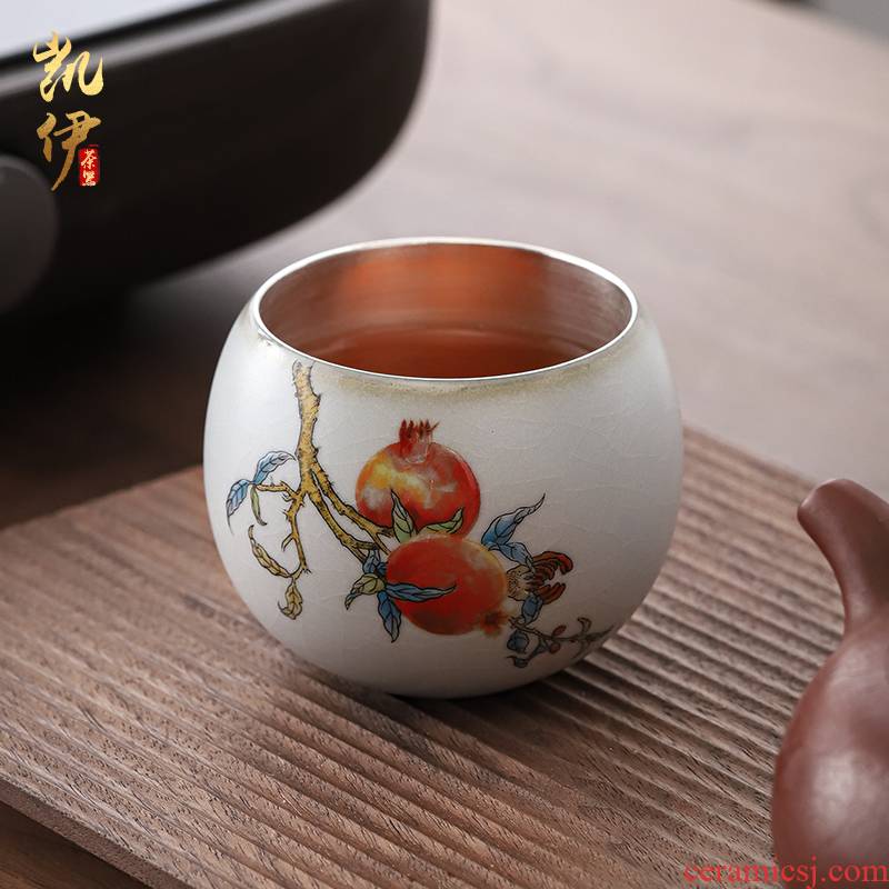 Start your up coppering. As the sample tea cup silver cup of jingdezhen ceramic tea cup tea cup silver cup support lettering
