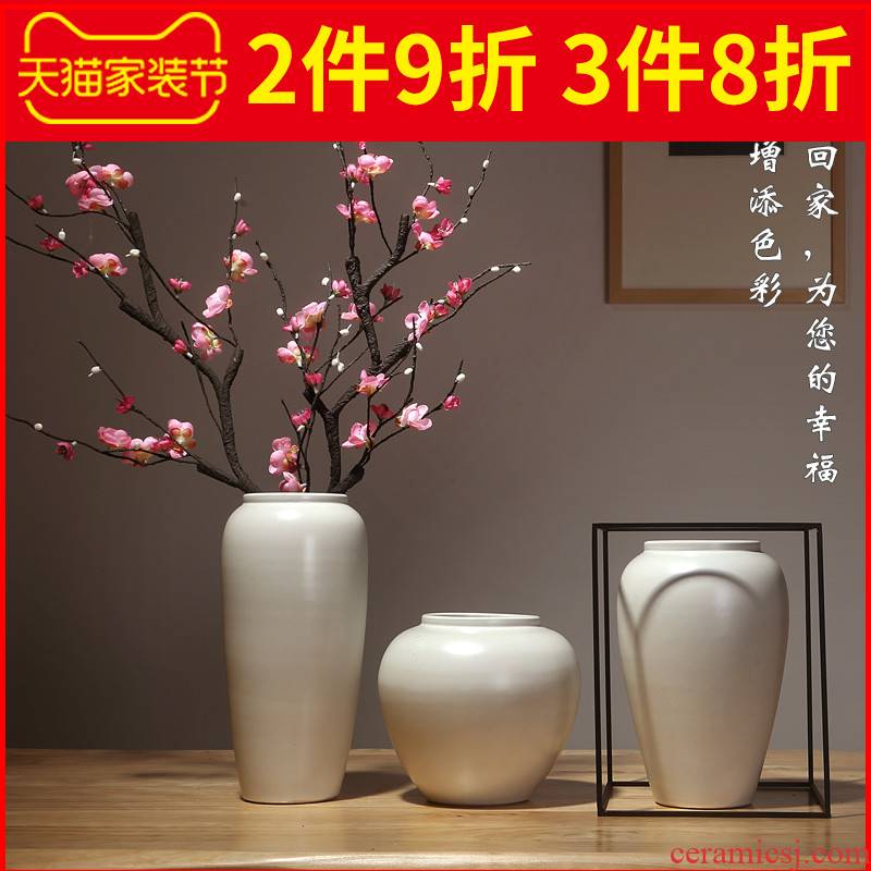 Jingdezhen ceramics vases, I and contracted style of the sitting room porch place flower arranging dried flower crafts ornament
