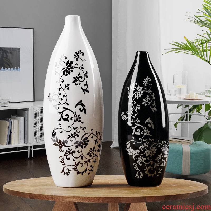 European vase furnishing articles ornaments creative flower arranging contracted sitting room porch cabinet home furnishing articles ceramic arts and crafts