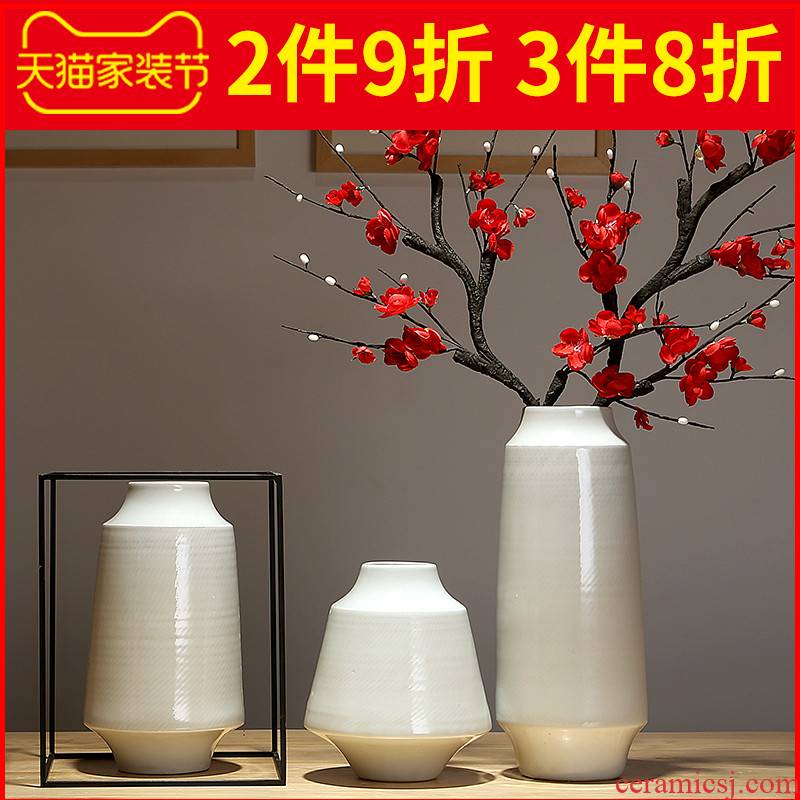Jingdezhen ceramic vases, flower arranging dried flower vase furnishing articles I and contracted the sitting room porch Chinese style adornment furnishing articles