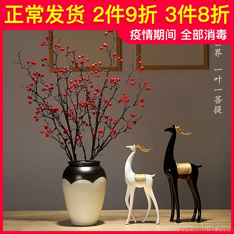 Jingdezhen ceramic vases, I and contracted style home furnishing articles adornment of the sitting room porch dried flowers flower arrangement suits for