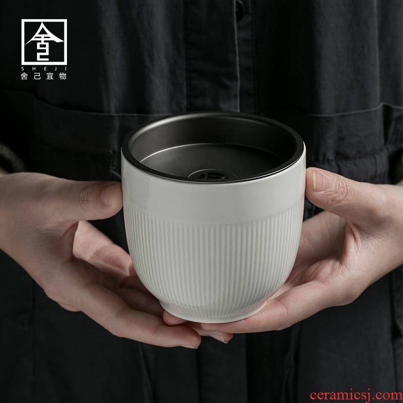 The Self - "appropriate physical plant ash tea wash to ceramic household Japanese built water meng writing brush washer tea cup tea accessories